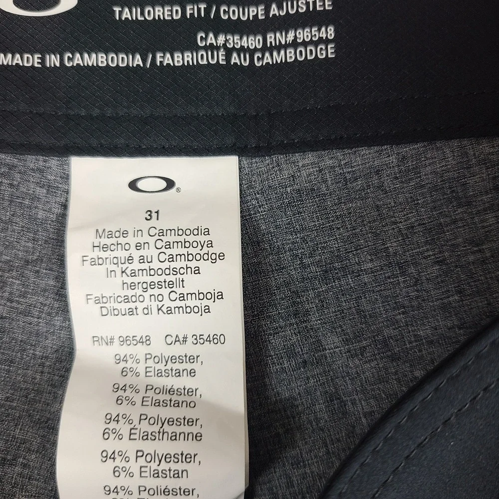 Oakley Board Shorts Men 31 Blue Striped Tailored Fit 10